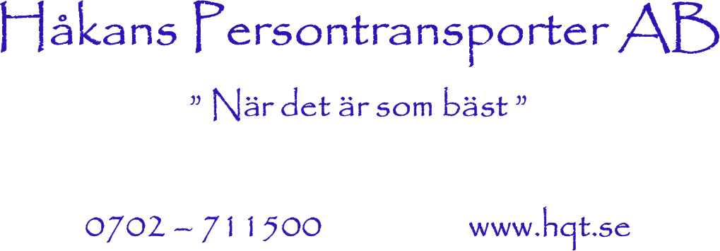 Håkans Persontransporter AB